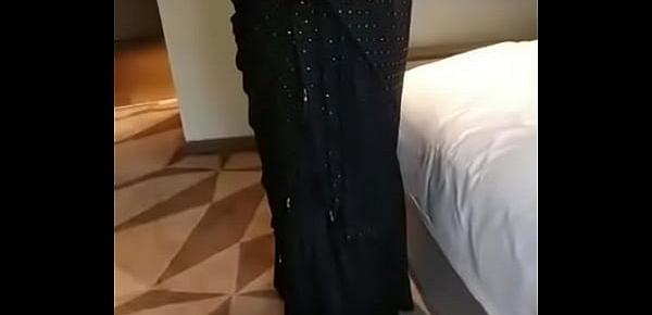 muslim rich lady riya black sari part 5